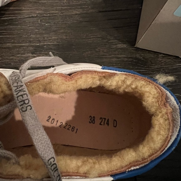 Golden Goose super star shearling lined sneakers 8/38 - Picture 9 of 11